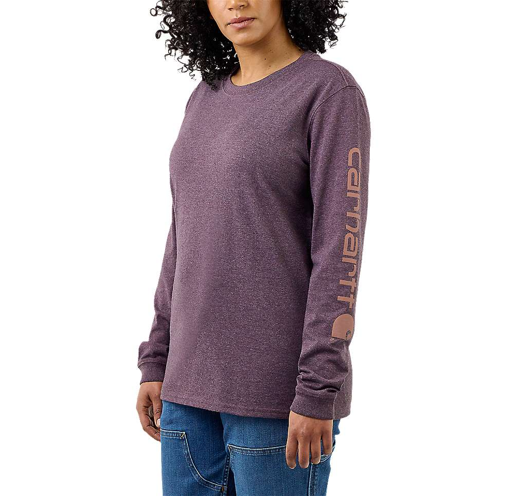 Carhartt Damen Long Sleeve Logo Sleeve Graphic T-Shirt 103401