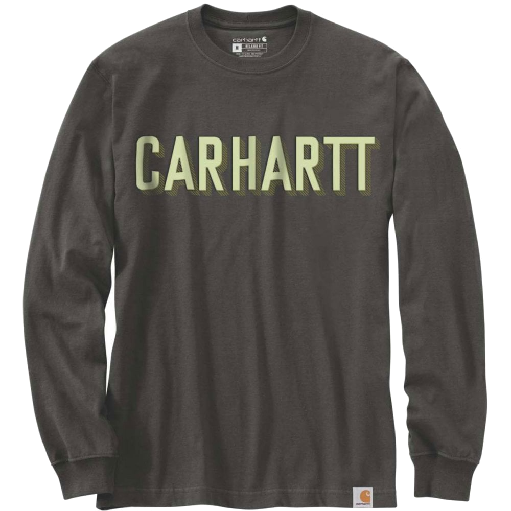 Carhartt Block Logo Graphic Longsleeve T-Shirt 104891