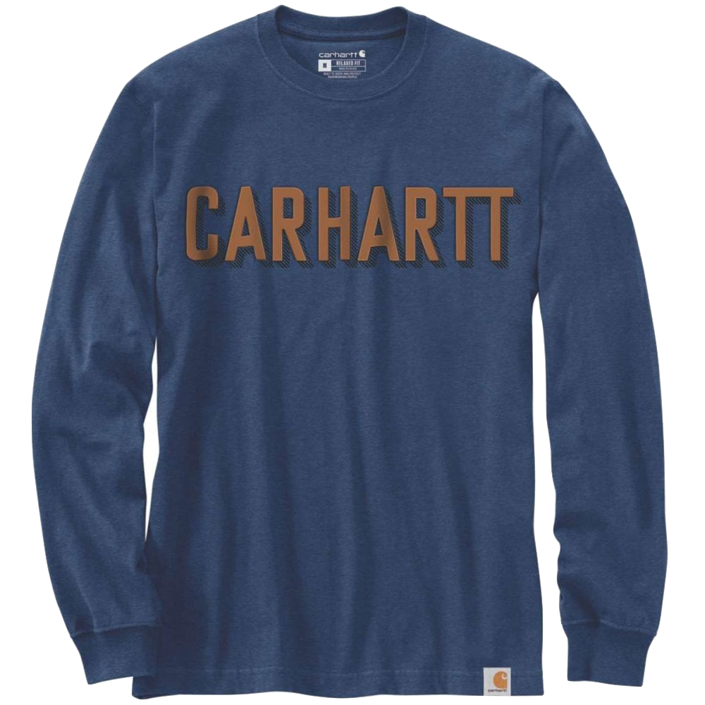 Carhartt Block Logo Graphic Longsleeve T-Shirt 104891