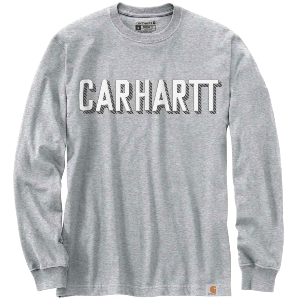 Carhartt Block Logo Graphic Longsleeve T-Shirt 104891