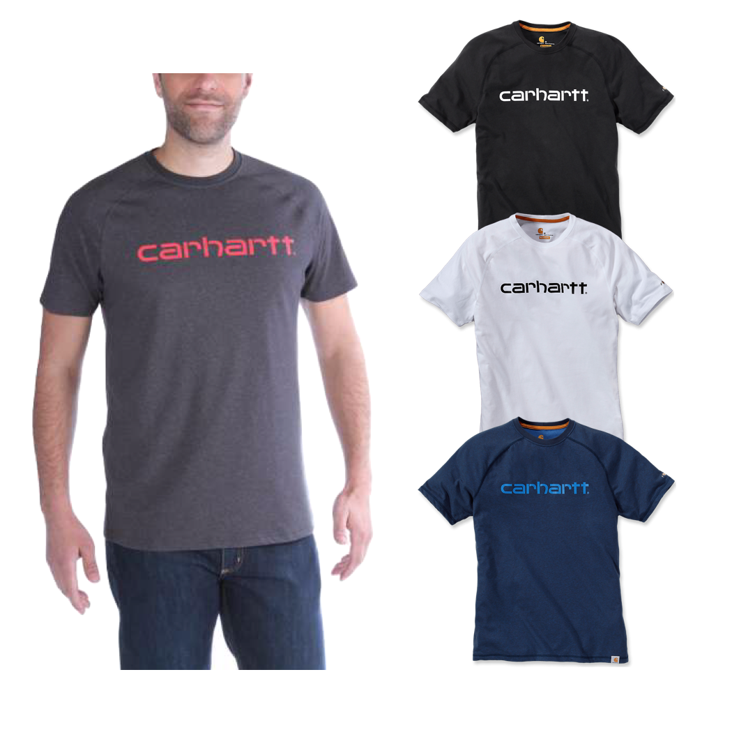 Carhartt Delmont Force Cotton Logo Short Sleeve T-Shirt 102549