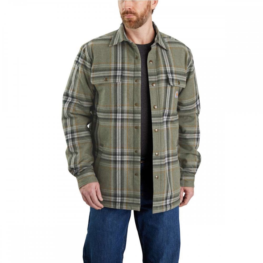 Carhartt Flannel Sherpa Lined Shirt Jacket Hemdjacke 105430