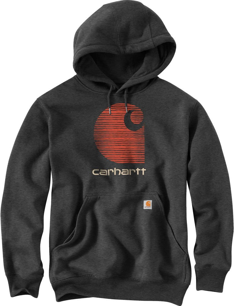 Carhartt Herren Hoodie mit Carhartt Logo und Rain Defender 105431