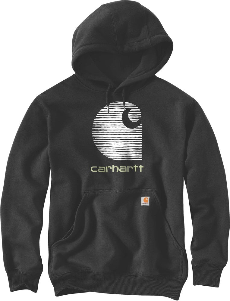 Carhartt Herren Hoodie mit Carhartt Logo und Rain Defender 105431