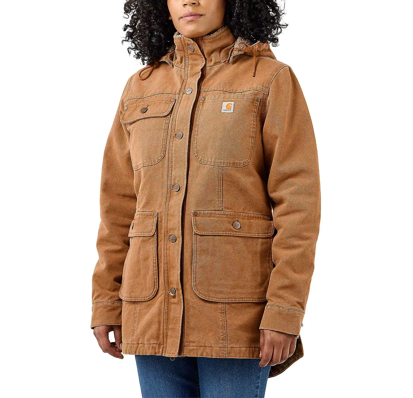 Carhartt Workwear Carhartt Jacke Fellkragen Vintage Crazy Faded