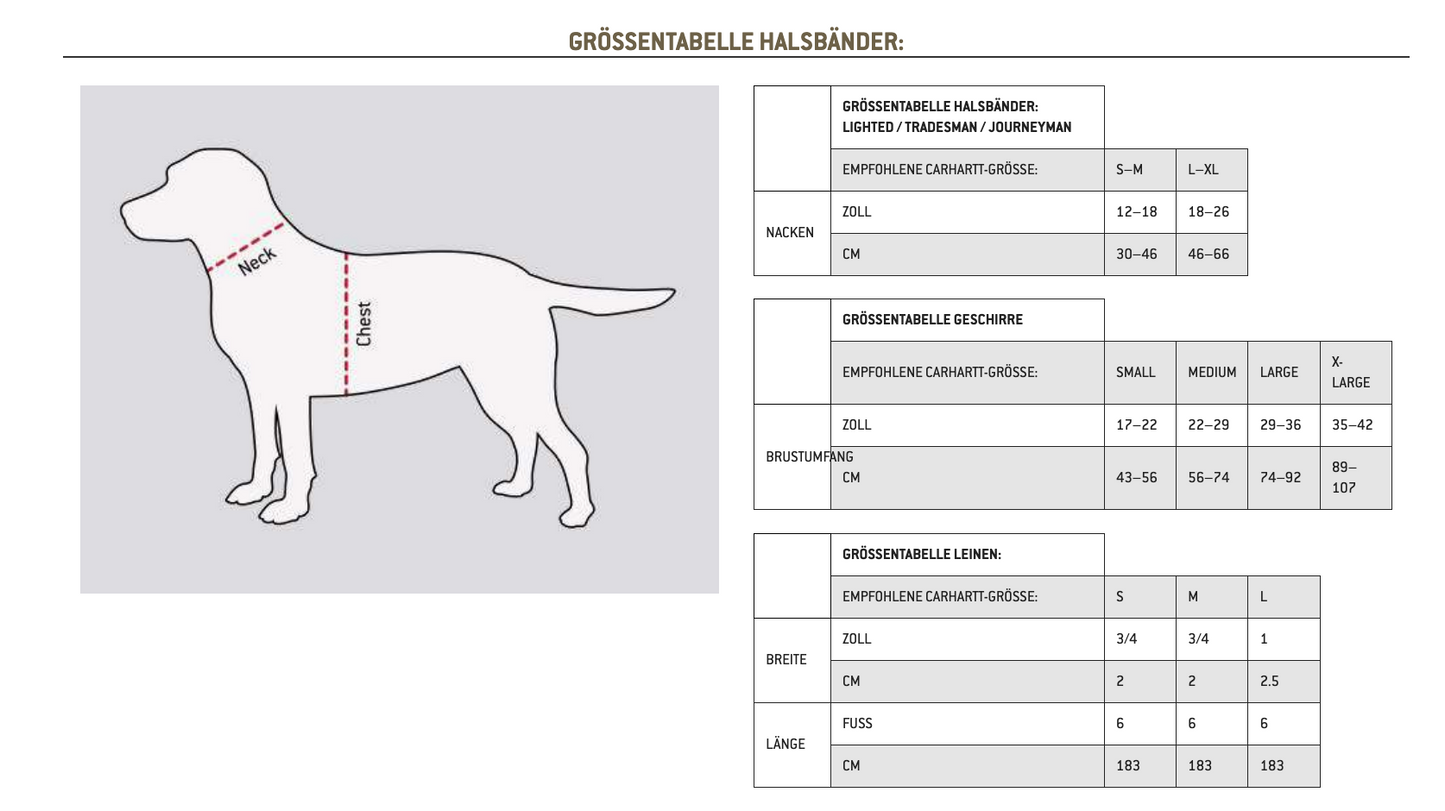 Carhartt Tradesman Dog Collar Hundehalsband P000343