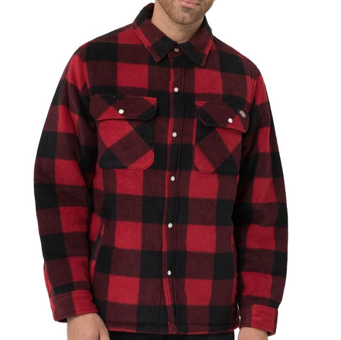 Dickies Thermohemd Portland Holzfällerhemd mit Steppfutter Rot SH5000