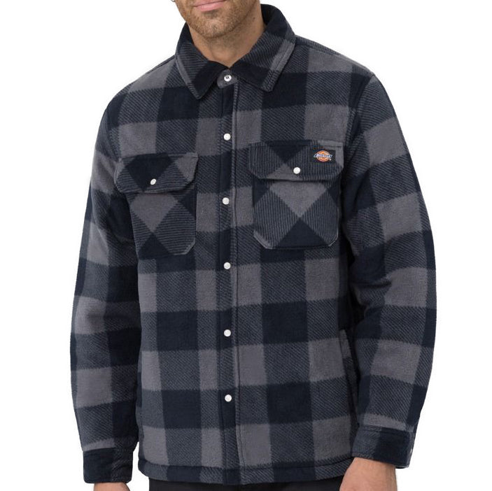 Dickies Thermohemd Portland Holzfällerhemd mit Steppfutter Blau/Grau SH5000