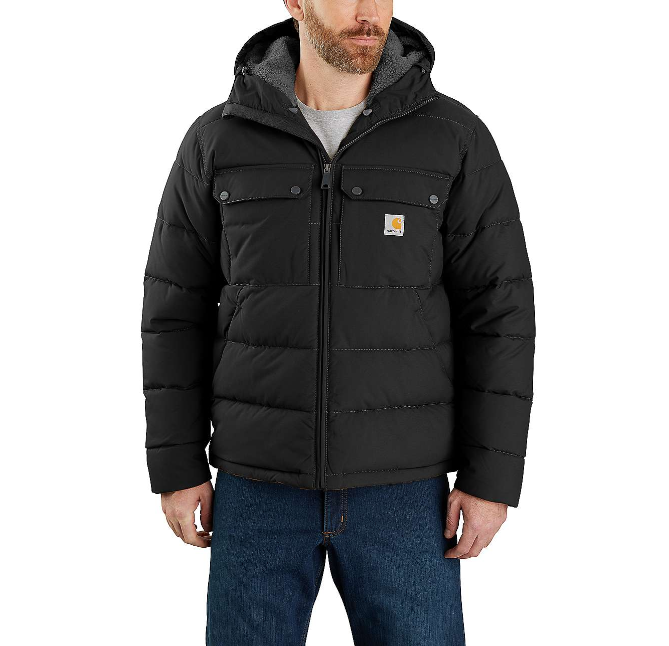 Herren Jacke Carhartt Winterjacke Schwarz Carhartt Montana