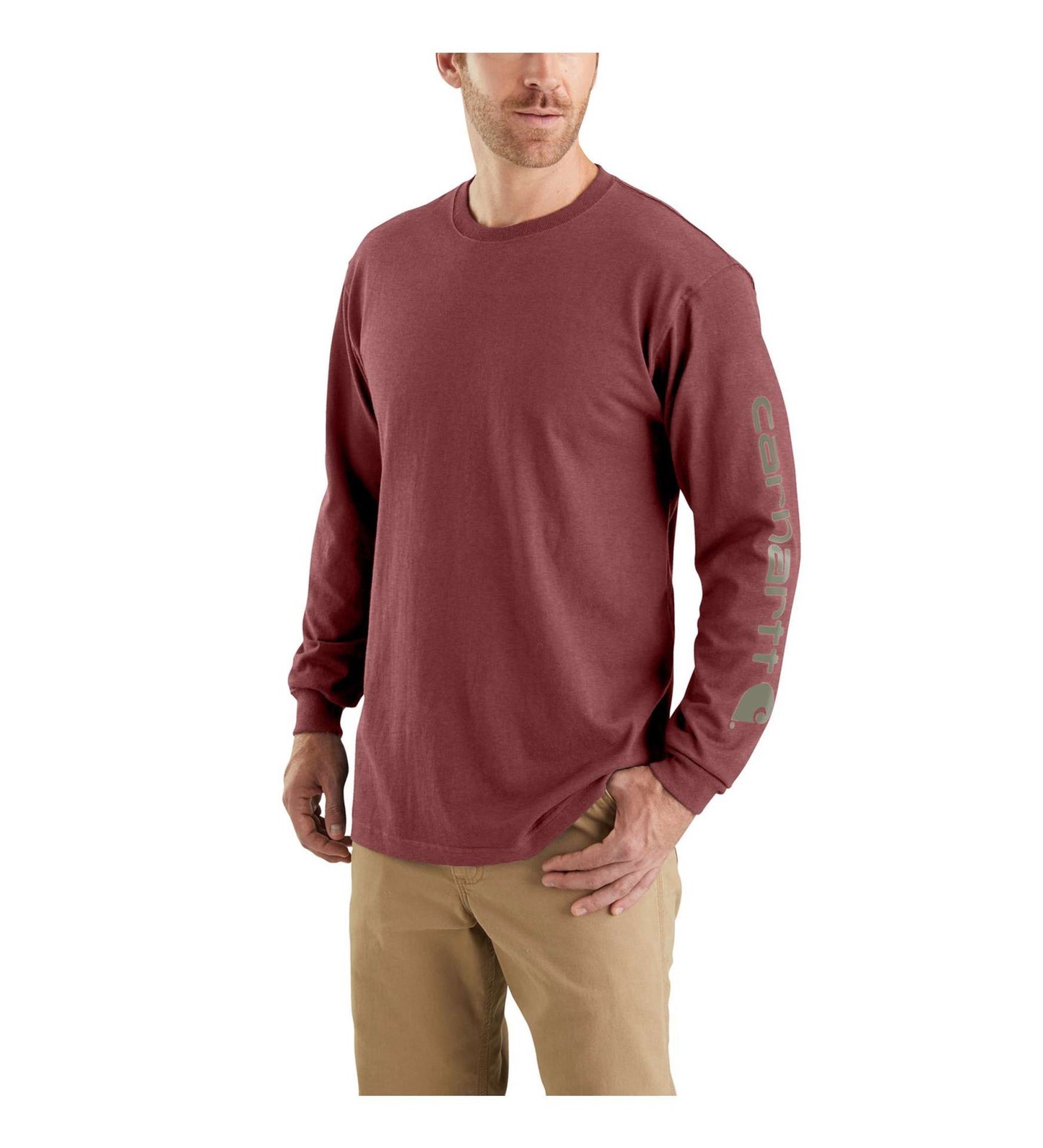 Carhartt EK231 Signature Sleeve Logo Longsleeve T-Shirt