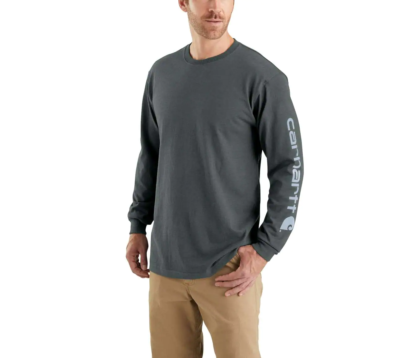 Carhartt EK231 Signature Sleeve Logo Longsleeve T-Shirt
