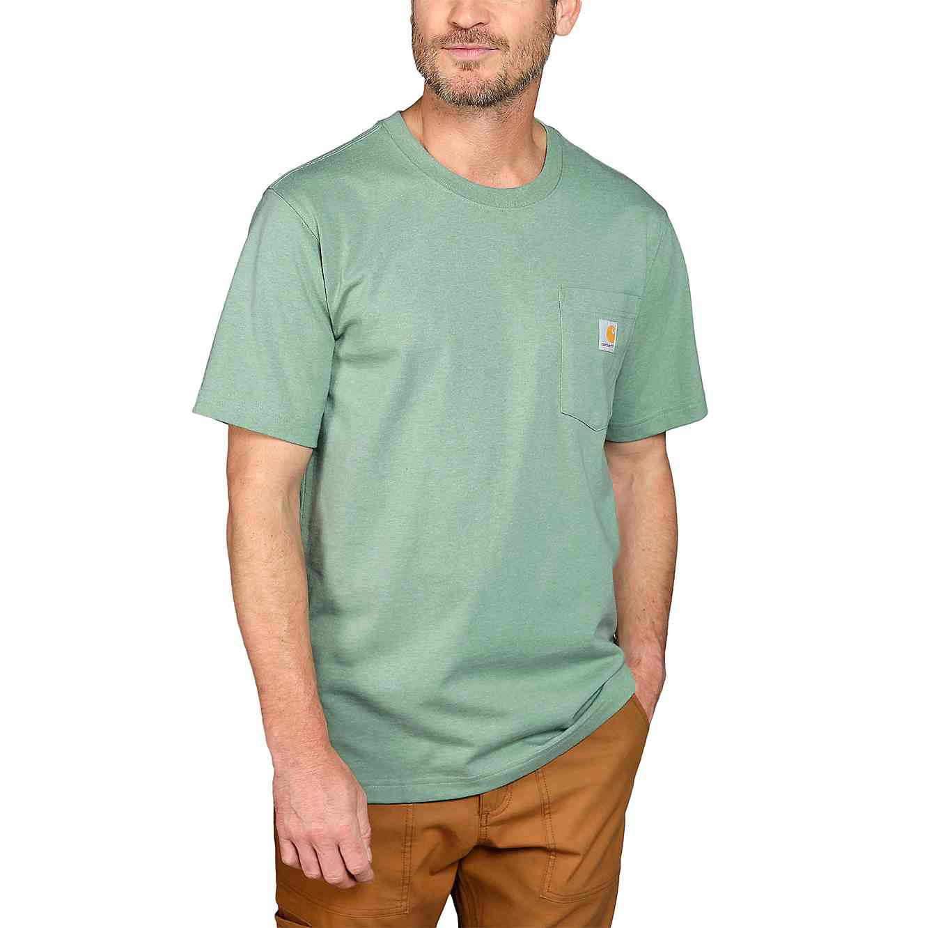 Carhartt K87 Pocket Short Sleeve – T-Shirt arbeitskleidung-store mit 103296 Brusttasche