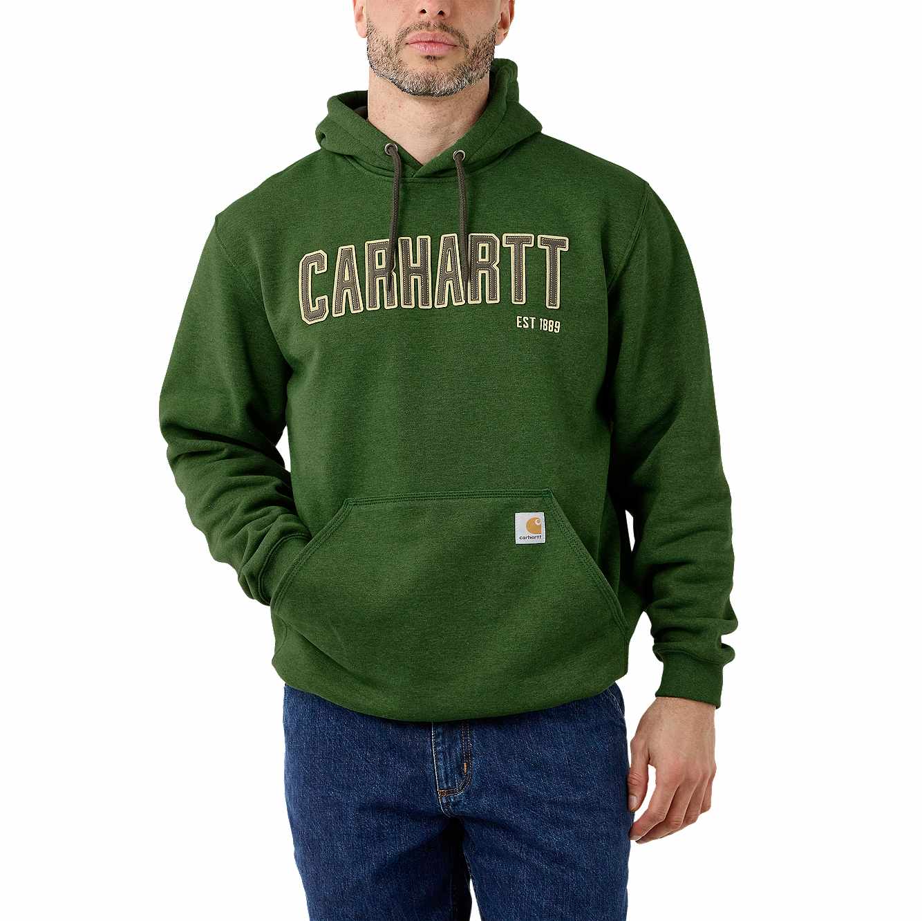 Carhartt Herren Midweight Felt Logo Graphic Sweatshirt Hoodie 105494