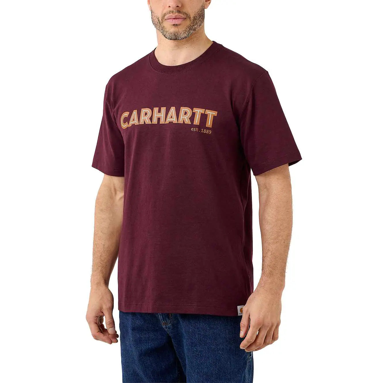 Carhartt Logo Heavyweight Short Sleeve T-Shirt 105647
